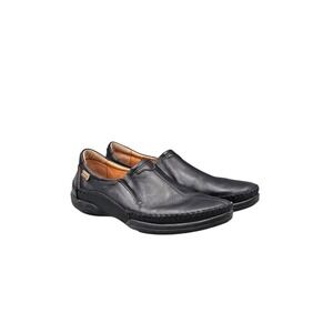 Pikolinos Men's Size 43/9 US EUC San Telmo Black Calfskin Leather Loafers Shoes